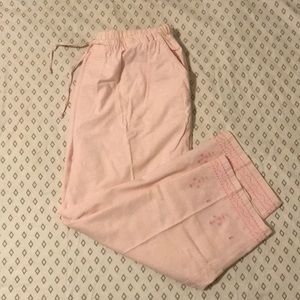3/$15🌻Denim&Co pink linen pants
